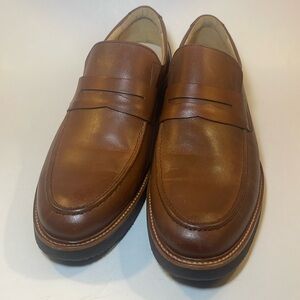 Samuel Hubbard Slip-On Whisky Brown Leather Loafers Men’s 8 M “Ivy Legend” Shoes